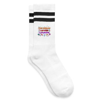 Candy Sugar Sweet Tooth Sweets Déclaration - Chaussettes de tennis - blanc/noir - Droite