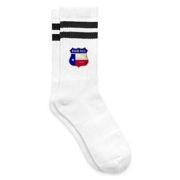 Design du drapeau du Texas Round Rock - Chaussettes de tennis - blanc/noir - Droite