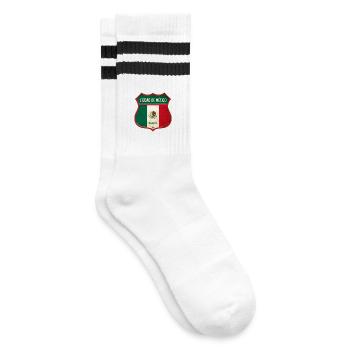 Design des armoiries de la ville de Mexico - Chaussettes de tennis - blanc/noir - Droite