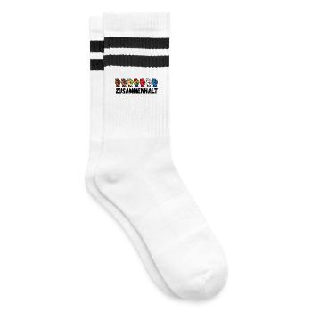 Right Homosexual Lgbt Saying Relationship Homo - Striped tennis socks - white/black - Right