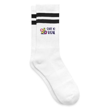 Déclaration de la famille biologique enceinte Descendance - Chaussettes de tennis - blanc/noir - Droite