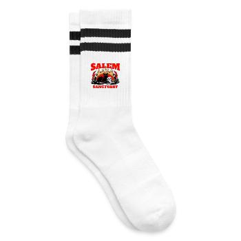 Salem Sanctuaire pour chats et familiers - Chaussettes de tennis - blanc/noir - Droite