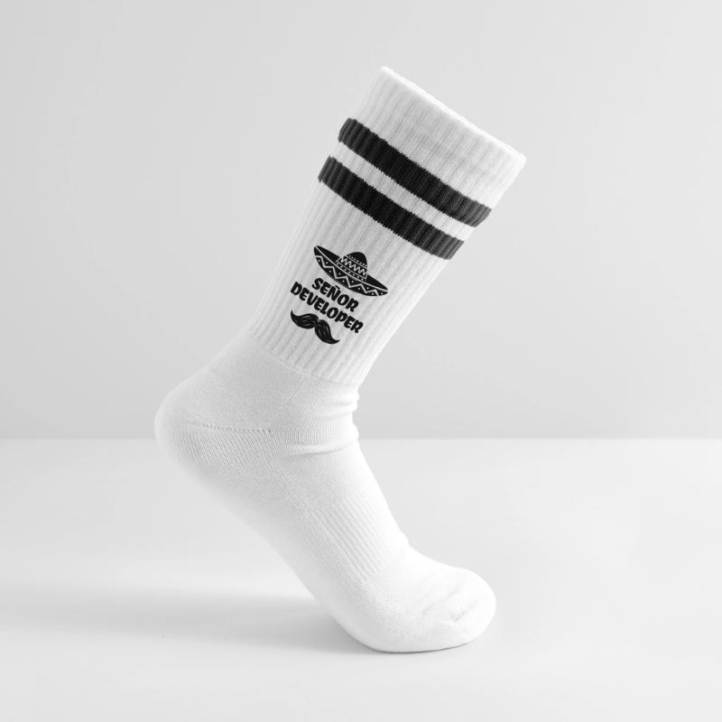Gestreifte Tennissocken