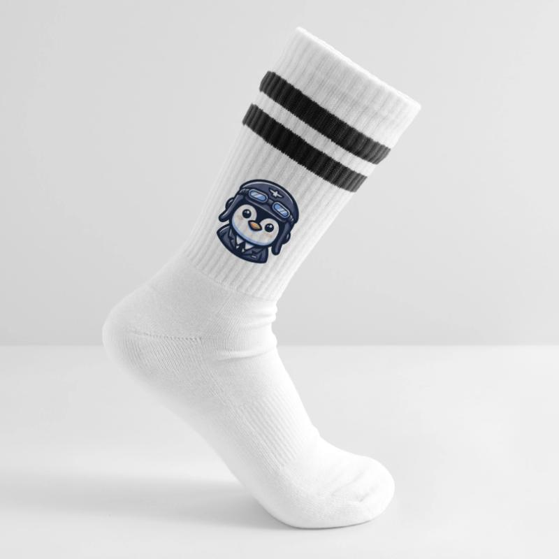 Flug der Eispiloten Gestreifte Tennissocken
