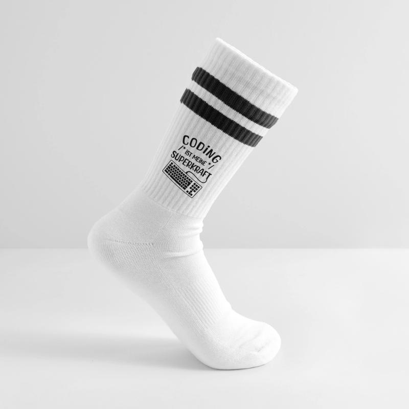 Gestreifte Tennissocken