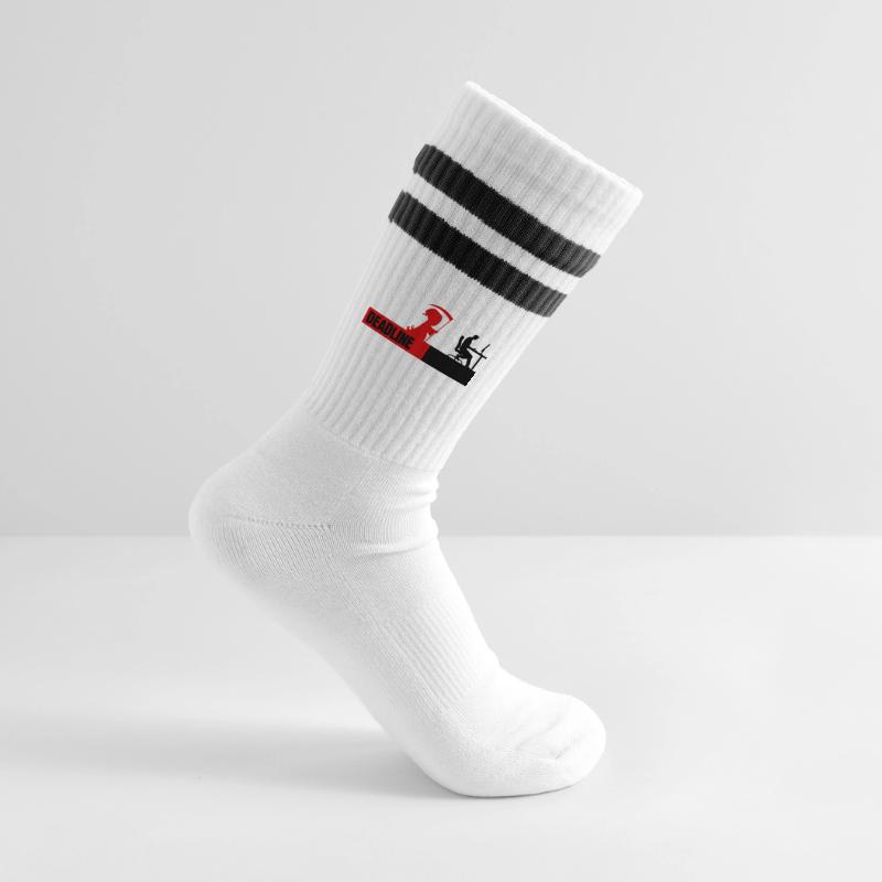 Gestreifte Tennissocken