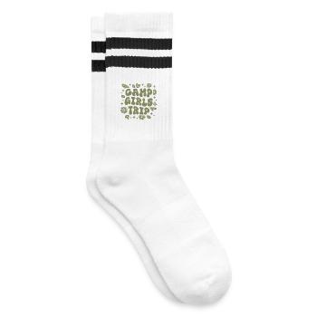 Camp filles voyage camping besties amies assorties - Chaussettes de tennis - blanc/noir - Droite