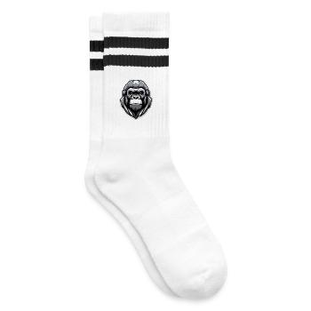 Gorille guerrier graphique - Chaussettes de tennis - blanc/noir - Droite