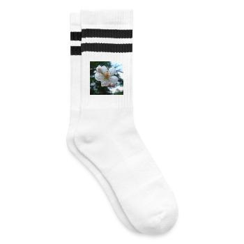 Look printemps de la Fleur d’Amandier 01 - Chaussettes de tennis - blanc/noir - Droite