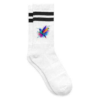 Colibri - Chaussettes de tennis - blanc/noir - Droite