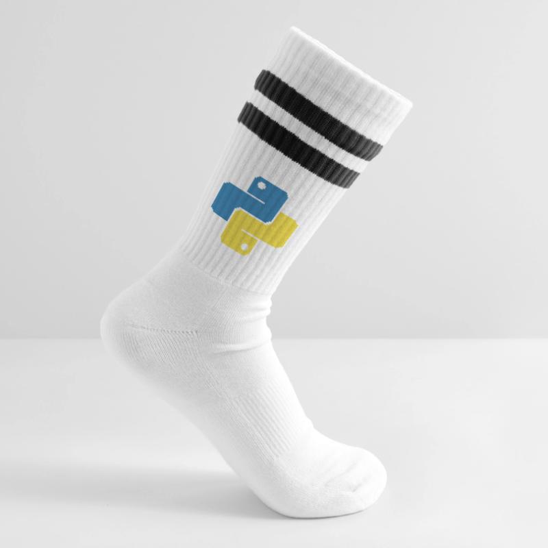 Python Pixelart Gestreifte Tennissocken