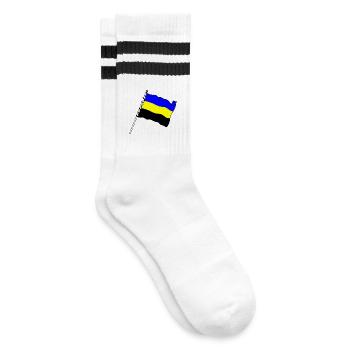 Flag province Gueldre - Chaussettes de tennis - blanc/noir - Droite