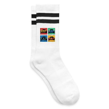 Voitures rétro - Chaussettes de tennis - blanc/noir - Droite