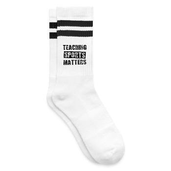 gymnast - Striped tennis socks - white/black - Right