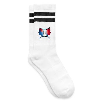 Zodiaque | signe des gémeaux - Chaussettes de tennis - blanc/noir - Droite