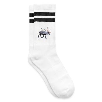 Joyeux Noël - Chaussettes de tennis - blanc/noir - Droite