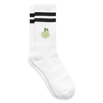 M. Kohlrabi - Chaussettes de tennis - blanc/noir - Droite