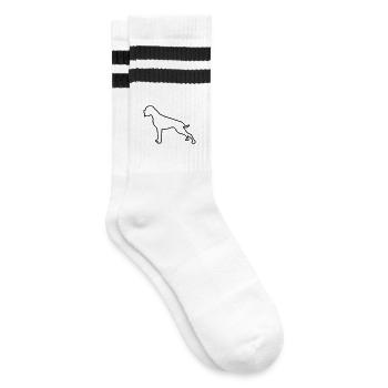 Plan Boxer - Chaussettes de tennis - blanc/noir - Droite