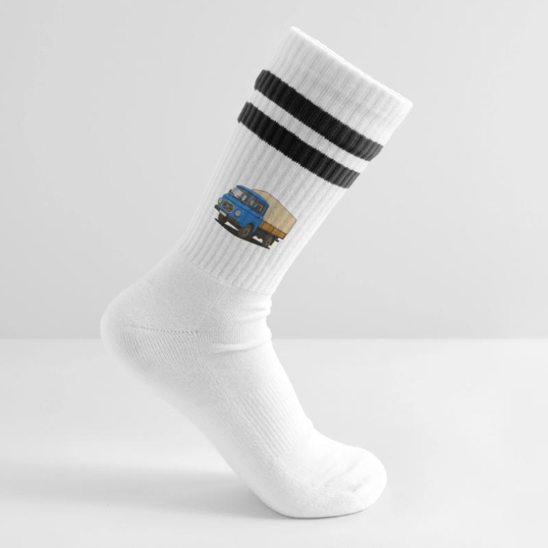 Ost-Pritsche Gestreifte Tennissocken