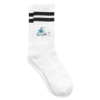 voiture de sport cobra V8 musclecars oldtimer voiture - Chaussettes de tennis - blanc/noir - Droite
