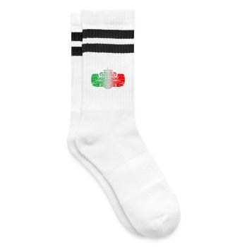 Italie Voitures de course - Chaussettes de tennis - blanc/noir - Droite
