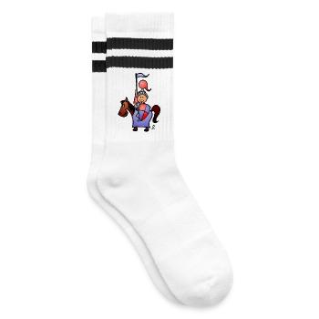 Chevalier - Chaussettes de tennis - blanc/noir - Droite