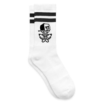 bébé graffiti - Chaussettes de tennis - blanc/noir - Droite