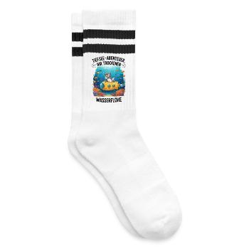 Licorne Aventure en haute mer - Chaussettes de tennis - blanc/noir - Droite