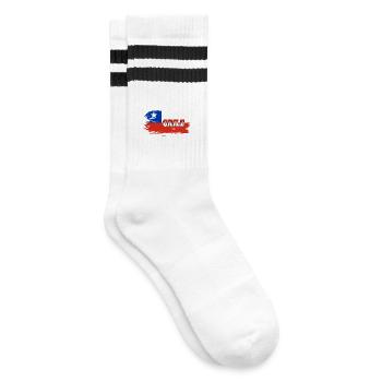 Drapeau chili / Cadeau drapeau national - Chaussettes de tennis - blanc/noir - Droite