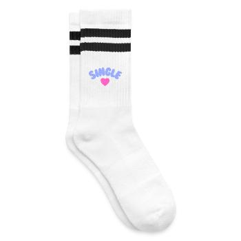 Amour de soi célibataire - Chaussettes de tennis - blanc/noir - Droite