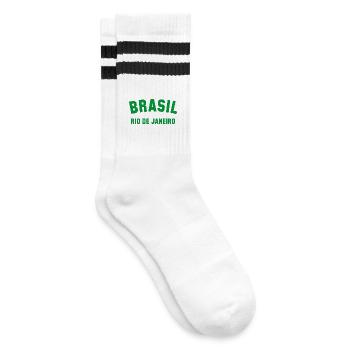 RIO DE JANEIRO, BRÉSIL - Chaussettes de tennis - blanc/noir - Droite