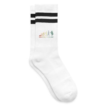 Évolution du joueur de banjo - Chaussettes de tennis - blanc/noir - Droite