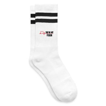 Vous êtes ma personne - Chaussettes de tennis - blanc/noir - Droite