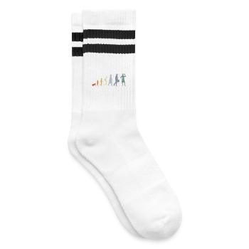 Evolution Amateurs de crème glacée - Chaussettes de tennis - blanc/noir - Droite