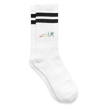 Évolution d’un joueur de crosse - Chaussettes de tennis - blanc/noir - Droite