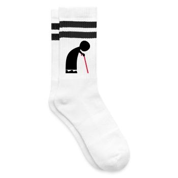 grand-mère - Chaussettes de tennis - blanc/noir - Droite