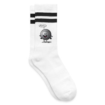 Tête a tête pétanque - Chaussettes de tennis - blanc/noir - Droite