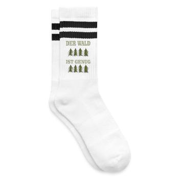 LA forêt suffit - Chaussettes de tennis - blanc/noir - Droite