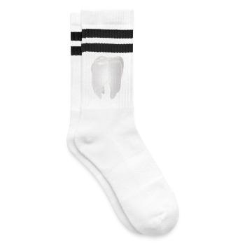 Dent blanche radieuse - Chaussettes de tennis - blanc/noir - Droite