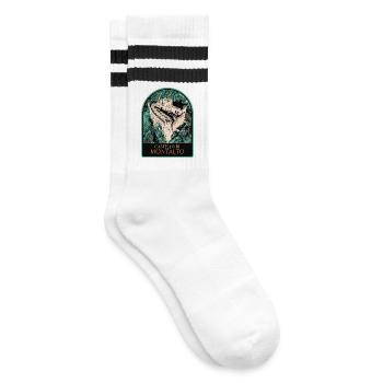 Illustration Château Montalto, Piémont, Italie - Chaussettes de tennis - blanc/noir - Droite