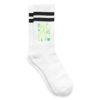 PLANTEZ DE LA JOIE PARTOUT - Chaussettes de tennis - blanc/noir - Droite