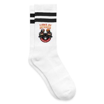 Sons of Arthrosis - Striped tennis socks - white/black - Right
