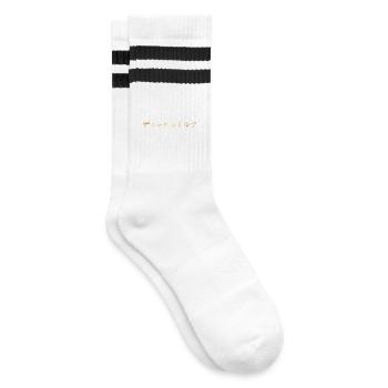 Düsseldorf Japanisch - Gestreifte Tennissocken - Weiß/Schwarz - Rechts