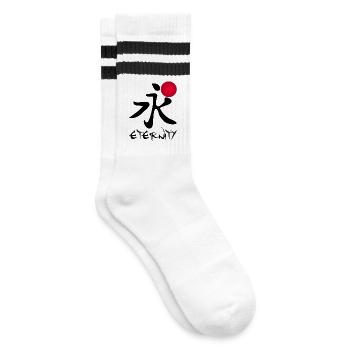 Le mot éternité en japonais (noir) - Chaussettes de tennis - blanc/noir - Droite