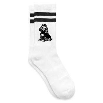 Cocker Spaniel - Chaussettes de tennis - blanc/noir - Droite