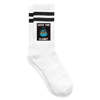 ECOLOGIE. PLANETE. NATURE. JARDIN. ARBRE. FLEUR - Chaussettes de tennis - blanc/noir - Droite