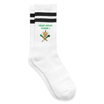 Le pouvoir des végétariens - Chaussettes de tennis - blanc/noir - Droite