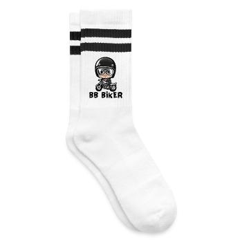 Baby Biker, Baby Biker, Baby Biker - Gestreifte Tennissocken - Weiß/Schwarz - Rechts