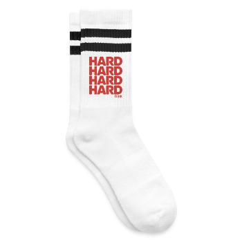 Hardtekk Tekke Ostdeutschland - Gestreifte Tennissocken - Weiß/Schwarz - Rechts