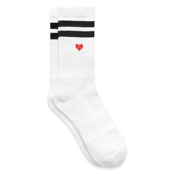 Cologne Dom de Cologne coeur battement de coeur rythme carnaval hätz - Chaussettes de tennis - blanc/noir - Droite
